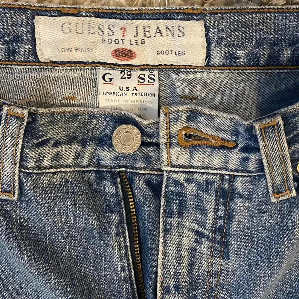 Vintage Guess Boot Leg Jeans Size 29 - Picture 5 of 10